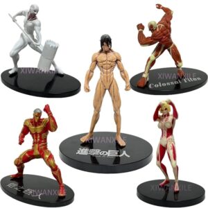 Toptan Anime Attack On Titan Figür 5’li Set 15 cm
