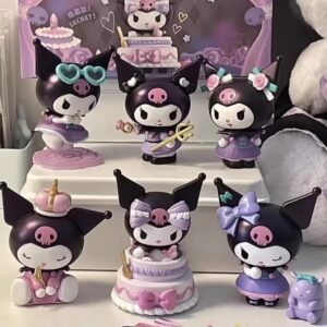 Toptan Sanrio Kuromi 6 Adet Figür Set 6lı Kuromi Figür