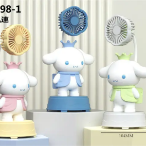 Toptan Sanrio Cinnamoroll Şarjlı Fan Kawaii Masaüstü Şarjlı Fan Vantilatör